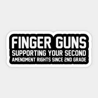 Finger Guns Sticker